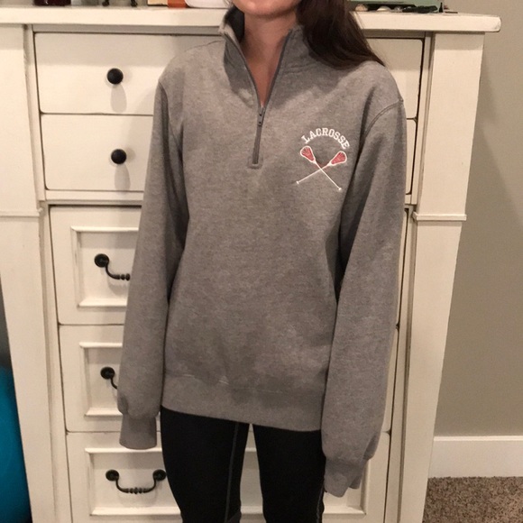 Sport-Tek Quater Zip Lacrosse Sweatshirt - Picture 8 of 9